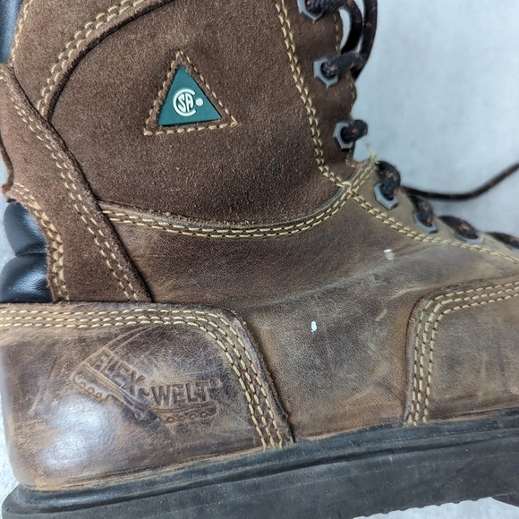 Workload Men's Chris Work Boots Size 8 Leather Construction Renovation S… - Picture 6 of 14
